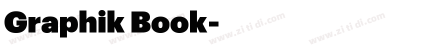 Graphik Book字体转换